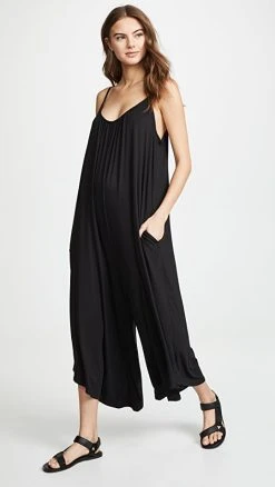 Hot Sale ???? Z Supply The Flared Jumpsuit Black ????
